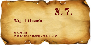 Máj Tihamér névjegykártya